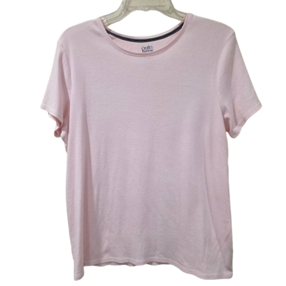 Croft & Barrow Soft Pink Classic Tee